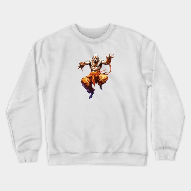 Dhalsim from Street Fighter Design Crewneck Sweatshirt by Labidabop